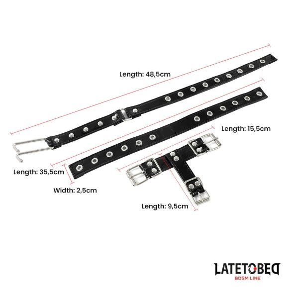 Latetobed - kaulapanta nenäkoukulla - musta