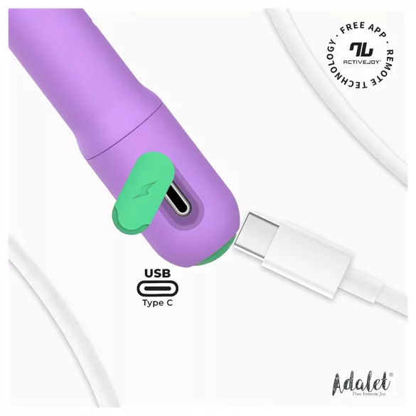 Adalet Gently - älykäs G-piste ja prostatan vibraattori - violetti