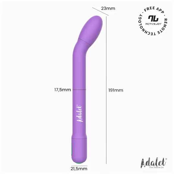 Adalet Gently - älykäs G-piste ja prostatan vibraattori - violetti