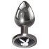 Playboy Tux - pieni anustappi (hopea)