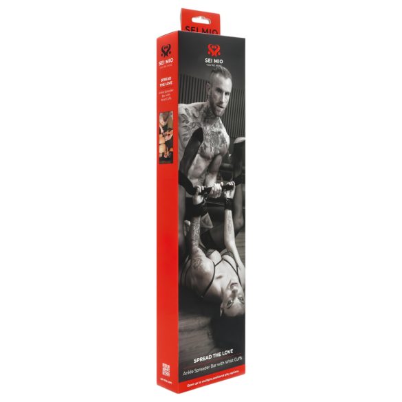 Sei Mio - levitettävä sauva käsiraudoilla - musta