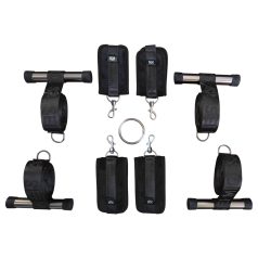 Sei Mio - oviin kiinnitettävä bondage risti - musta