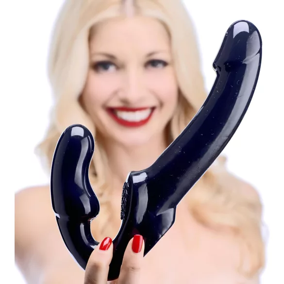 Strap U Revolver - strap-on dildo ilman valjaita - musta