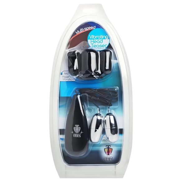 Trinity - peniksen päävibraattori kahdella kuulalla - musta-hopea