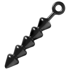 XR Brands - Spades - nystyräinen anaalidildo (musta)