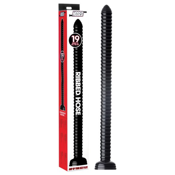 HOSED Aaltopintainen Anustappi 19 - imukupilla (musta)