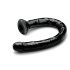 Hosed Anal Snake 19 - silikoninen anustappi imukupilla (musta)