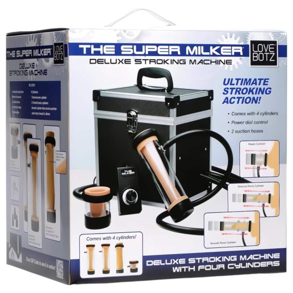 The Super Milker - automaattinen deluxe-masturboija (musta)