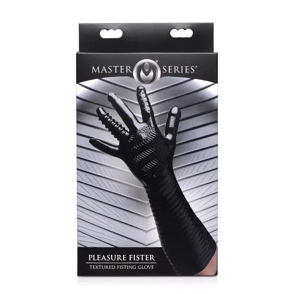 XR Brands - Pleasure Fister - kuvioitu fistauskäsine (musta)