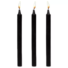   Dark Dippers Fetish - parafiininen vartalokynttiläsarja (musta, 3 kpl)