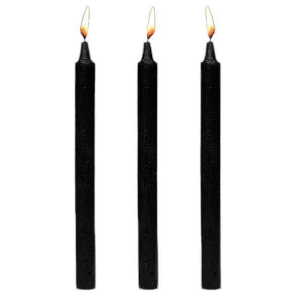 Dark Dippers Fetissi - musta parafiinisarja (3 kpl)