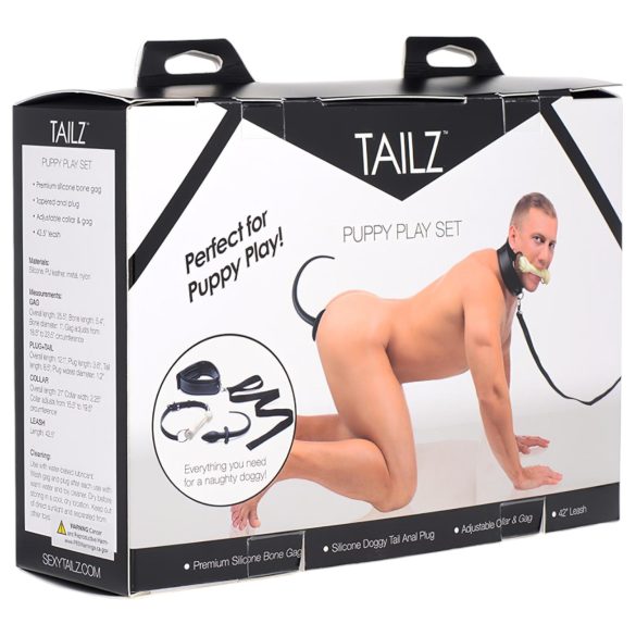 TAILZ Puppy Player Set - anaalitappi setti (4-osainen)