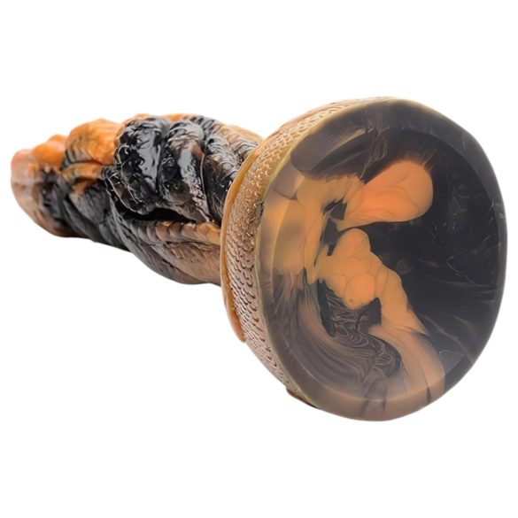 Creature Cocks Ravager - silikonidildo tekstuurilla - 20cm - oranssi