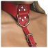 Tiukka kaulahihna punainen harness - M/L