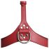Tiukka kaulahihna punainen harness - M/L