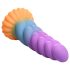 Mystinen yksisarvinen dildo - 21 cm (lila-keltainen)
