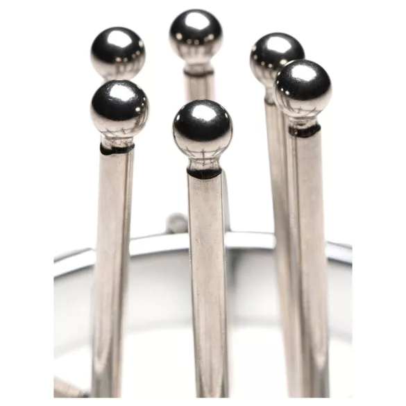 XR Brands Oculus - anustappi levitin - ruostumaton teräs - hopea