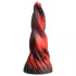 Creature Cocks Hell Kiss - kierteinen silikonidildo - 19 cm (punainen)