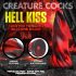 Creature Cocks Hell Kiss - kiertynyt silikonidildo - 19cm (punainen)
