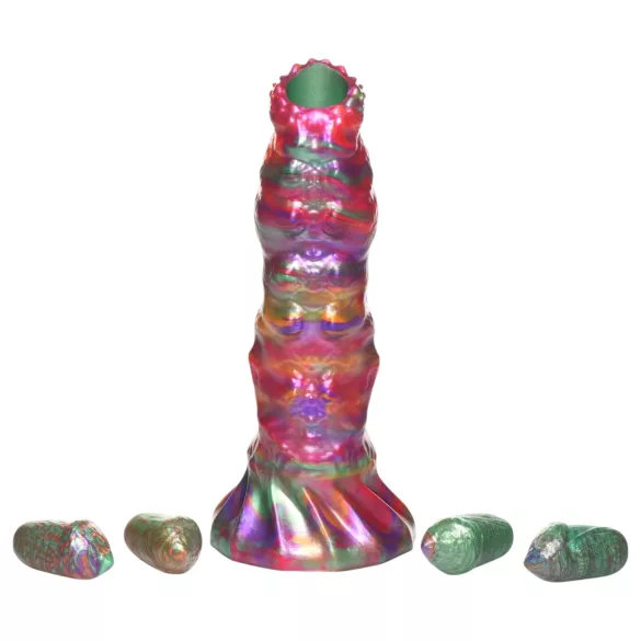 Creature Cocks Larva - ovipositori alien dildolla - silikoni sateenkaari