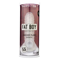 Fat Boy Checker Box - peniskotelo 15cm - valkoinen
