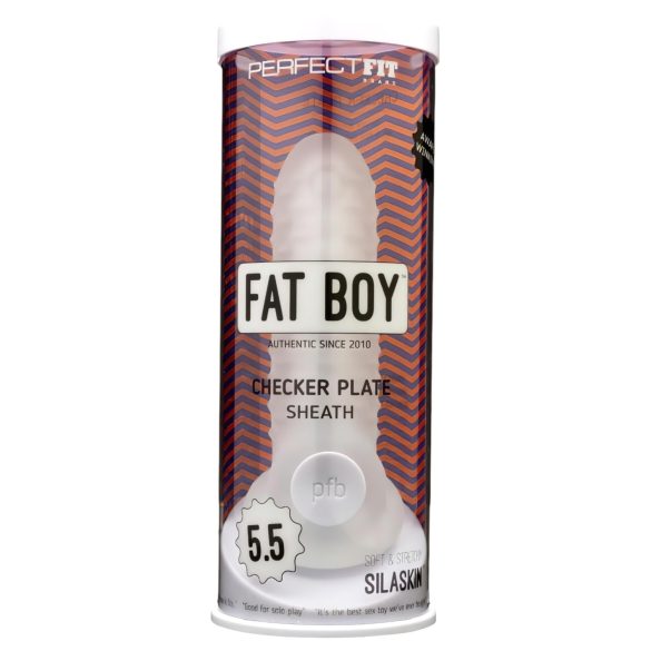 Fat Boy Checker Box - peniskokoonpano (15 cm) - valkoinen
