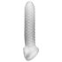 Fat Boy Checker Box - valkoinen penisvarustus (19cm)