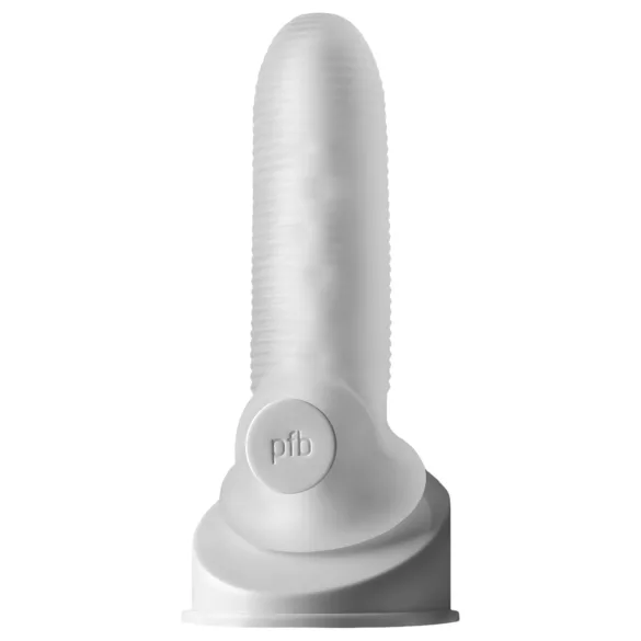 Perfect Fit - Fat Boy Micro Ribbed - peniskotelo (15 cm, valkoinen)
