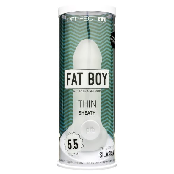 Fat Boy ohut - penisholkki (15cm) - valkoinen
