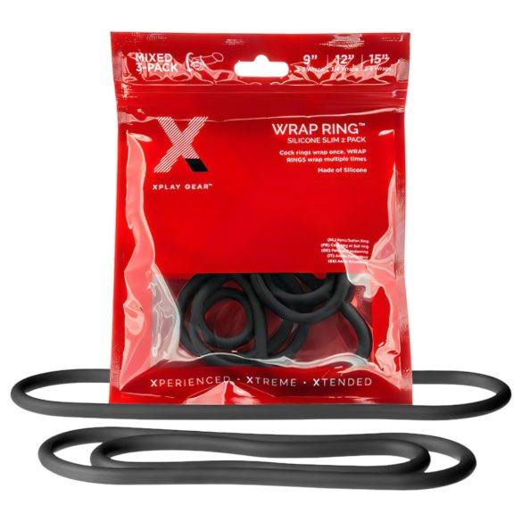 Perfect Fit Slim Wrap - ohut penisrengas sarja - musta (3 kpl)
