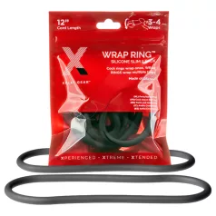 Perfect Fit Slim Wrap 12 - ohut penisrengas - musta (30cm)