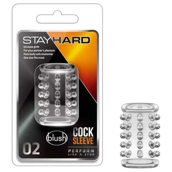Stay Hard - nystyräinen penisrengas - läpinäkyvä