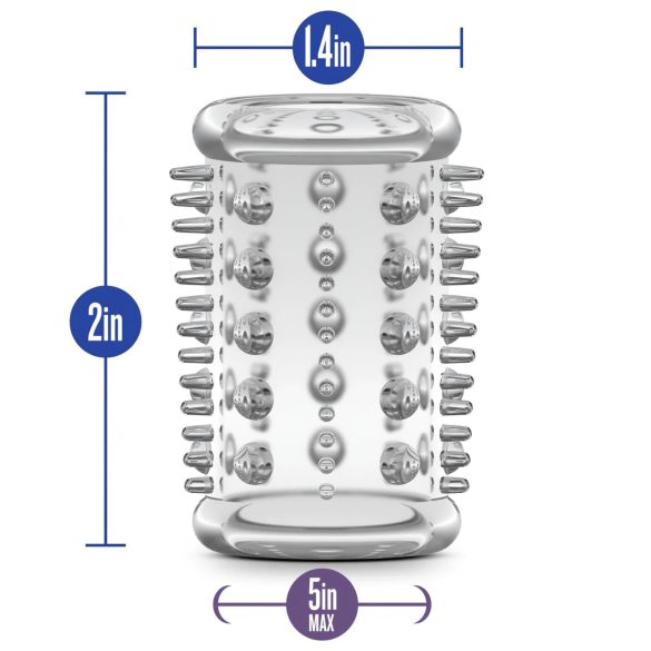 Stay Hard - penisrenkaat pienillä nystyröillä - läpinäkyvä