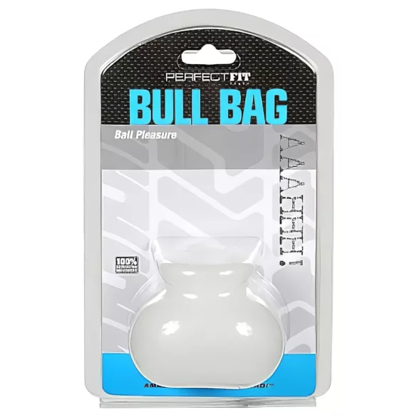 Perfect Fit Bull Bag - kivesten roikkuva venytyspussi painolla - läpinäkyvä