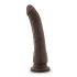 Dr. Skin 8,5 - realistin ruskea dildo, imukuppi (20,5cm)