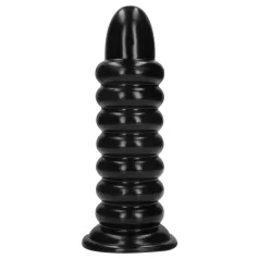 Ouch! Spiral Force - kierretty anustappi (musta) - 23,5 cm