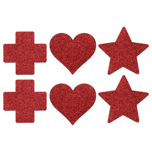 Le Désir - nännitarra setti - 3 paria (punainen)