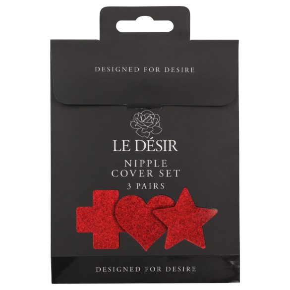 Le Désir - nännitarra setti - 3 paria (punainen)