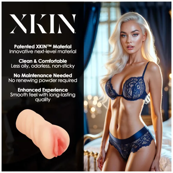 XKIN Desire Alessia - aidonnäköinen tekovagina-masturbaattori (nude)