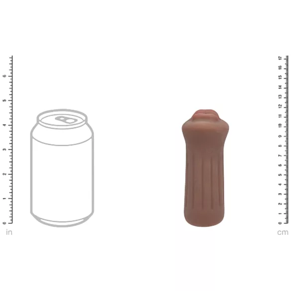 XKIN - tekopää-masturbaattori - S (tumma luonnollinen sävy)