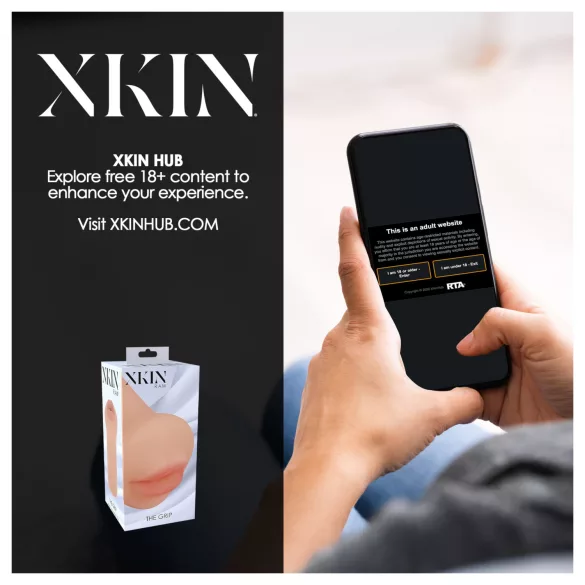 XKIN - aidon tuntuinen tekosuu-masturbaattori - S (nude)