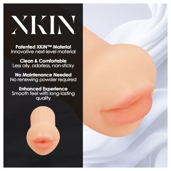 XKIN - aidon tuntuinen tekosuu-masturbaattori - S (nude)