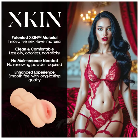 XKIN Seduction Tatiana - aidonnäköinen tekovagina‑masturbaattori (nude)