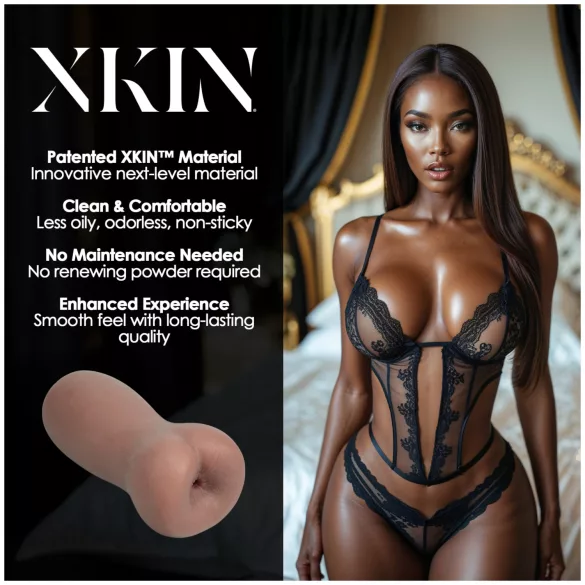 XKIN Eternal Asha - aidonnäköinen tekopersep masturboija (nude)