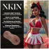 XKIN Cheerleader Cherry - aidonnäköinen tekovagina-masturbaattori (tumma luonnollinen)