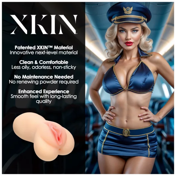 XKIN Lexi Cockpit - aidonnäköinen tekotussu -masturbaattori (nude)