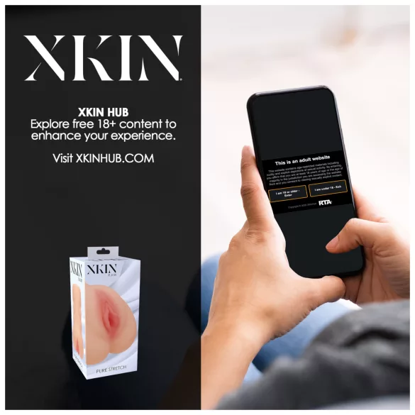 XKIN - realistinen tekopillu‑masturbaattori - L (nude)