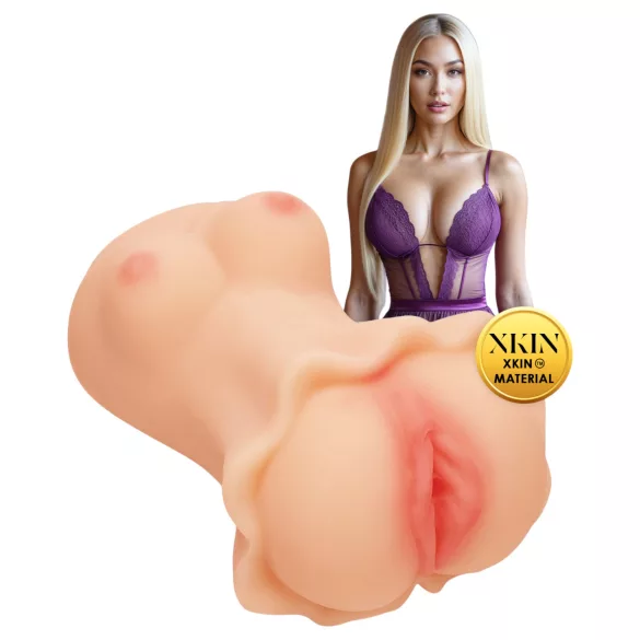 XKIN Enchantment Elise - aidontuntuinen tekovagina-masturbaattori (nude)