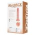 REALROCK - Imukupilla varustettu vibraattori - luonnollinen (20,5 cm)