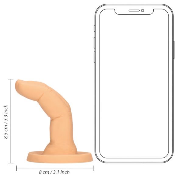 S-Line - kaksisorminen dildo - luonnollinen väri